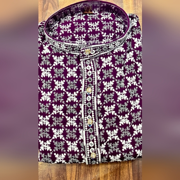 Men's Indian Clothes Kurta & Pajama Men's Navratri kurta Garba clothes for men - Picture 6 of 14